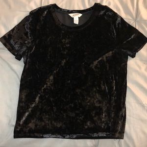 Cropped Velvet tee